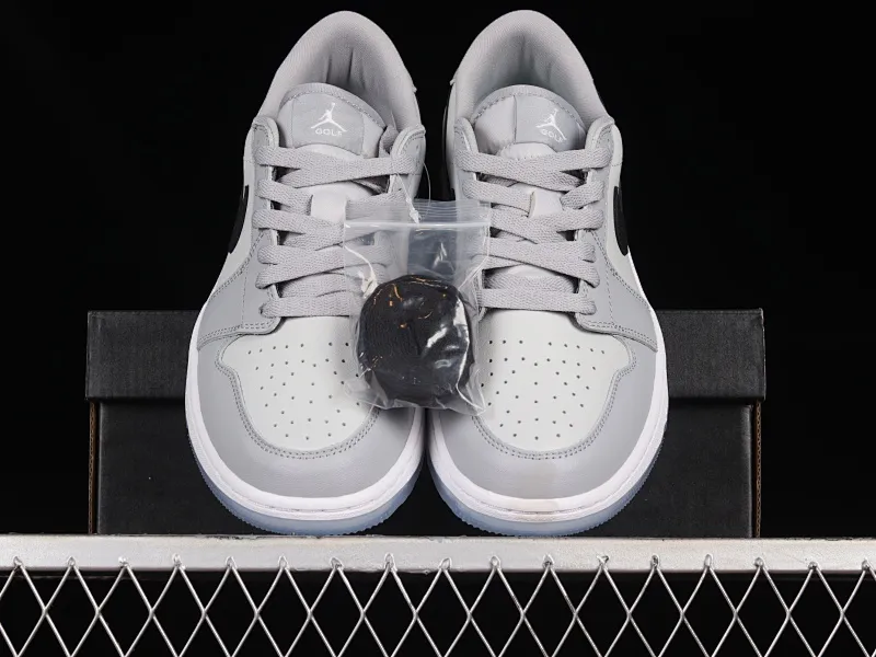 All categories Air Jordan Jordan series basketball shoes Air Jordan 1 Low G version pure original Air Jordan 1 Low Golf AJ1 Joe 1 new golf version Wolf gray color DD9315-002